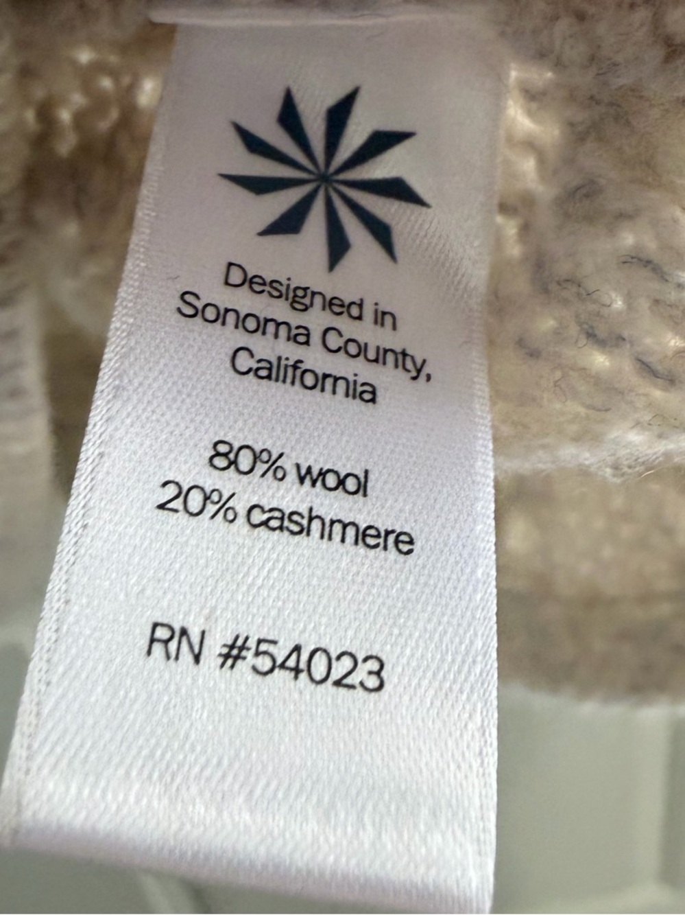 ATHLETA Asymmetrical Cable Knit Wool Cashmere Sweater Size XS Beige - Picture 8 of 10